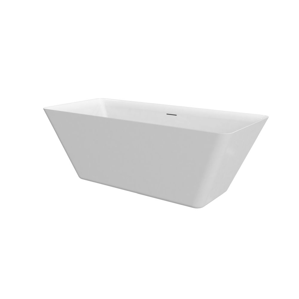 Cada baie freestanding alba, dreptunghiulara, acril, 167 x 75 cm, Florida Peru [2]