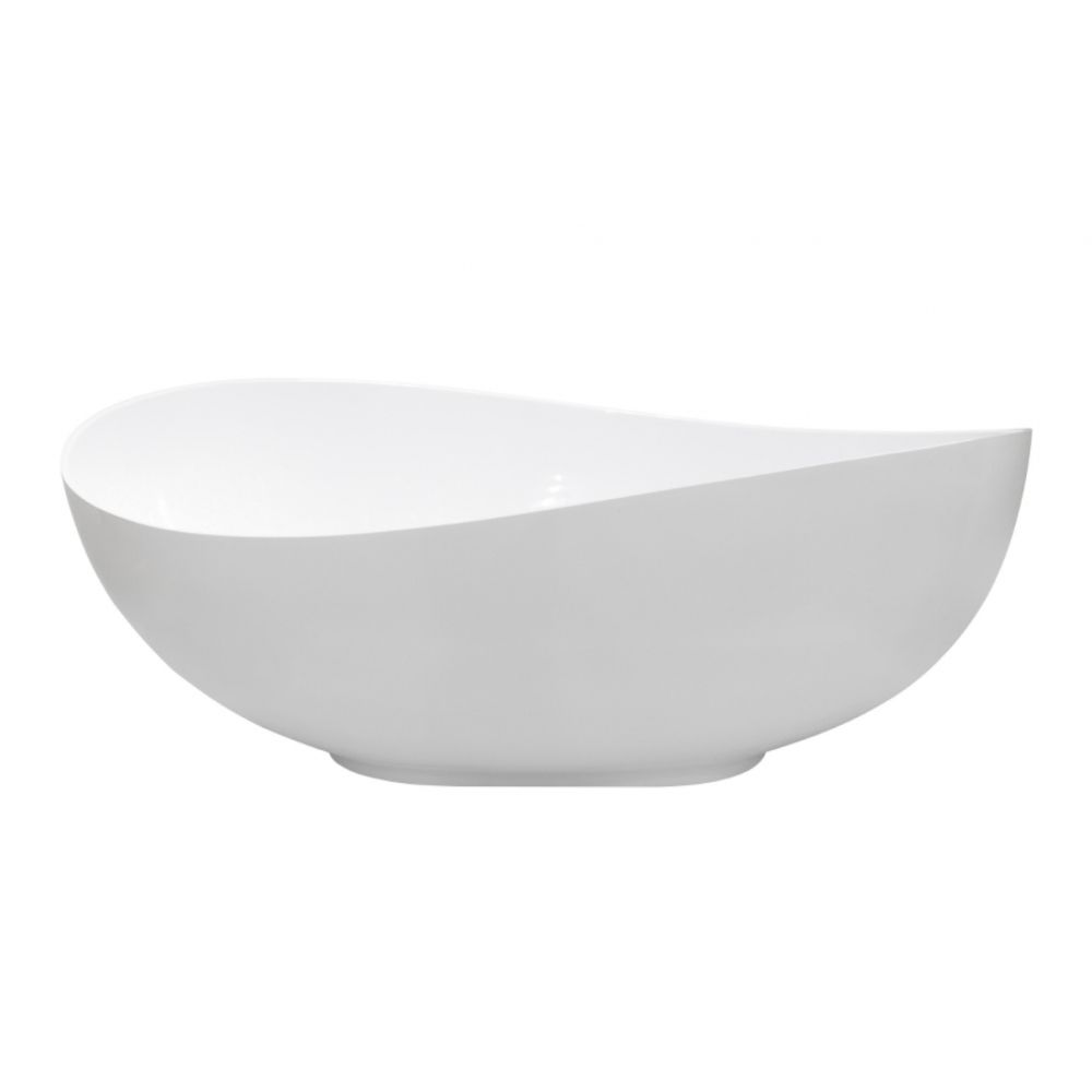 Cada baie freestanding Besco Siya, 172x100 cm, alb mat [3]