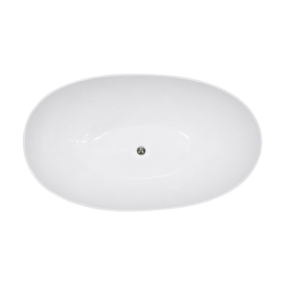Cada baie freestanding Besco Siya, 172x100 cm, negru/alb mat [3]