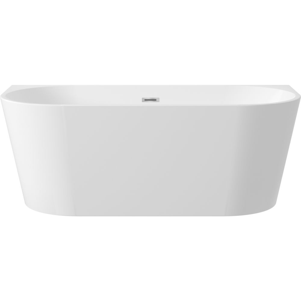 Cada baie freestanding Deante Silia, 150 x 75 cm, lipita de perete, alb lucios [3]
