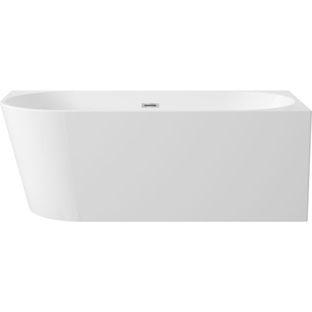 Cada baie freestanding Deante Silia, 160 x 75 cm, lipita de perete, orientare dreapta, alb lucios [2]