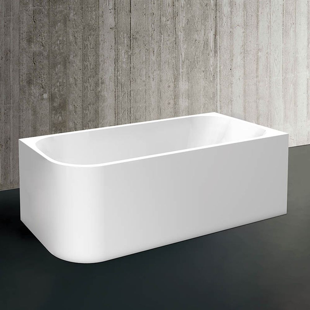 Cada baie freestanding dreptunghiulara 150 x 75 cm alba, orientare dreapta Florida Maugli [2]