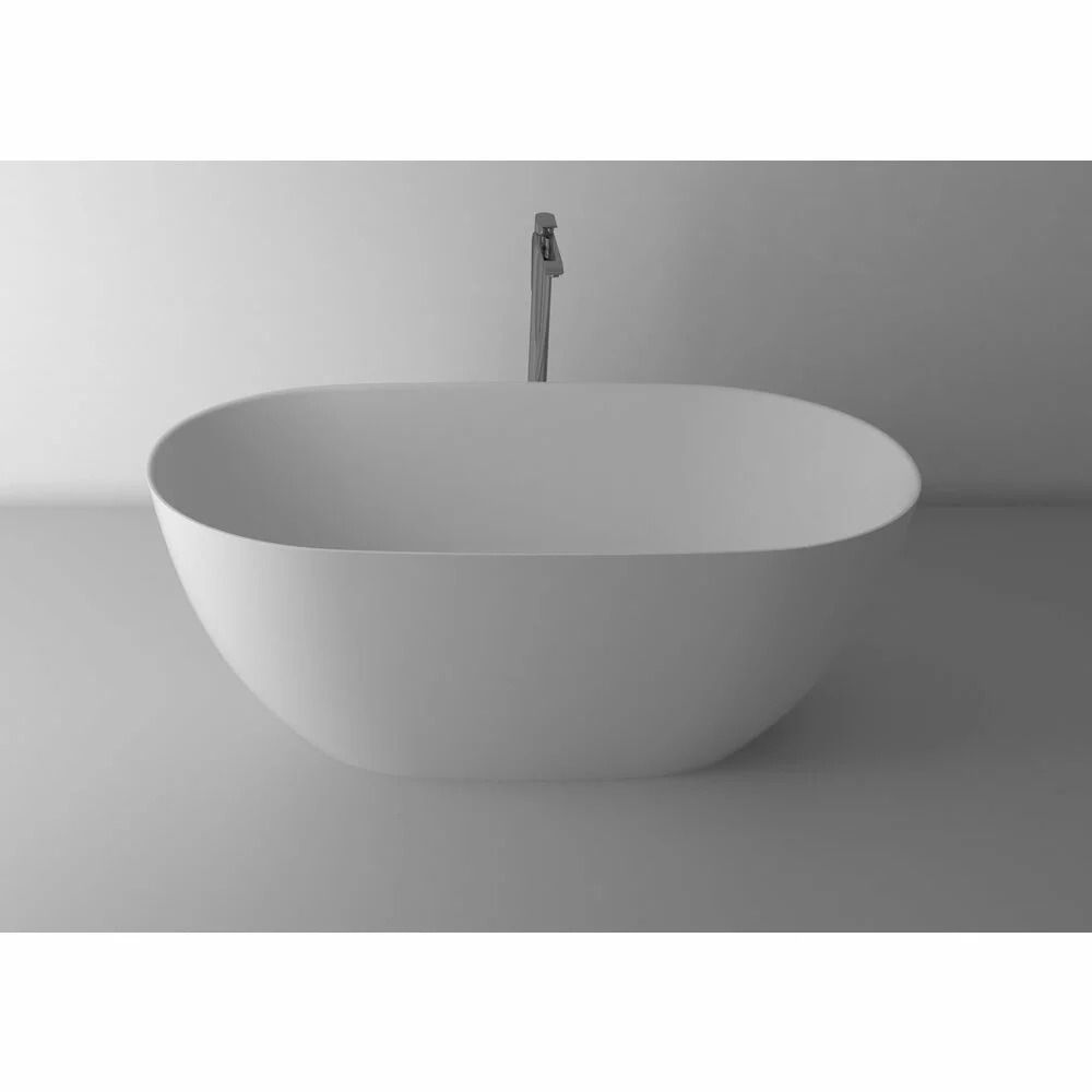 Cada baie freestanding ovala, compozit, 160 x 74 cm, Cast Marble Toronto [1]