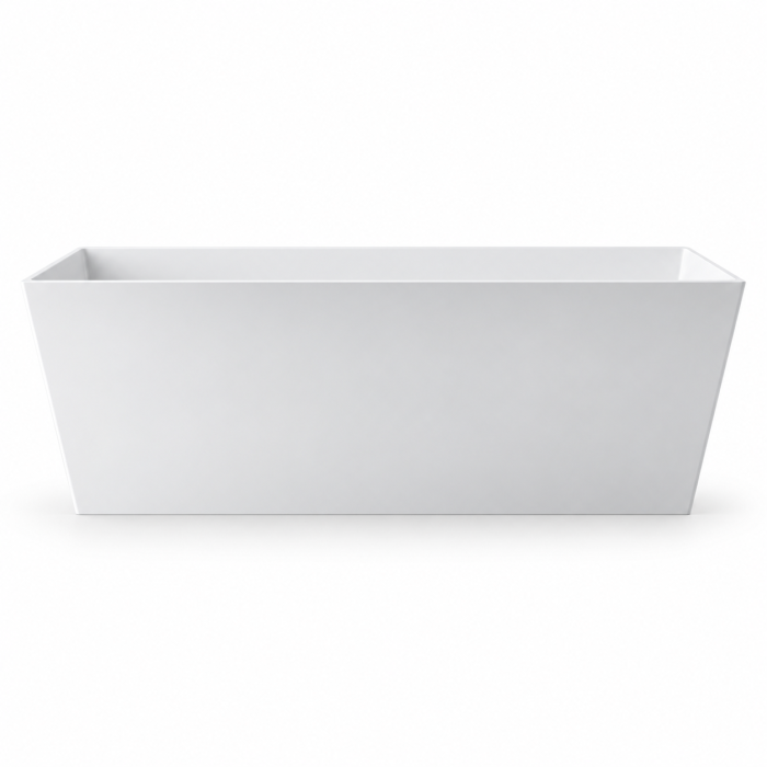 Cada baie freestanding dreptunghiulara, compozit, 159 x 65 cm, Cast Marble Cairo [2]