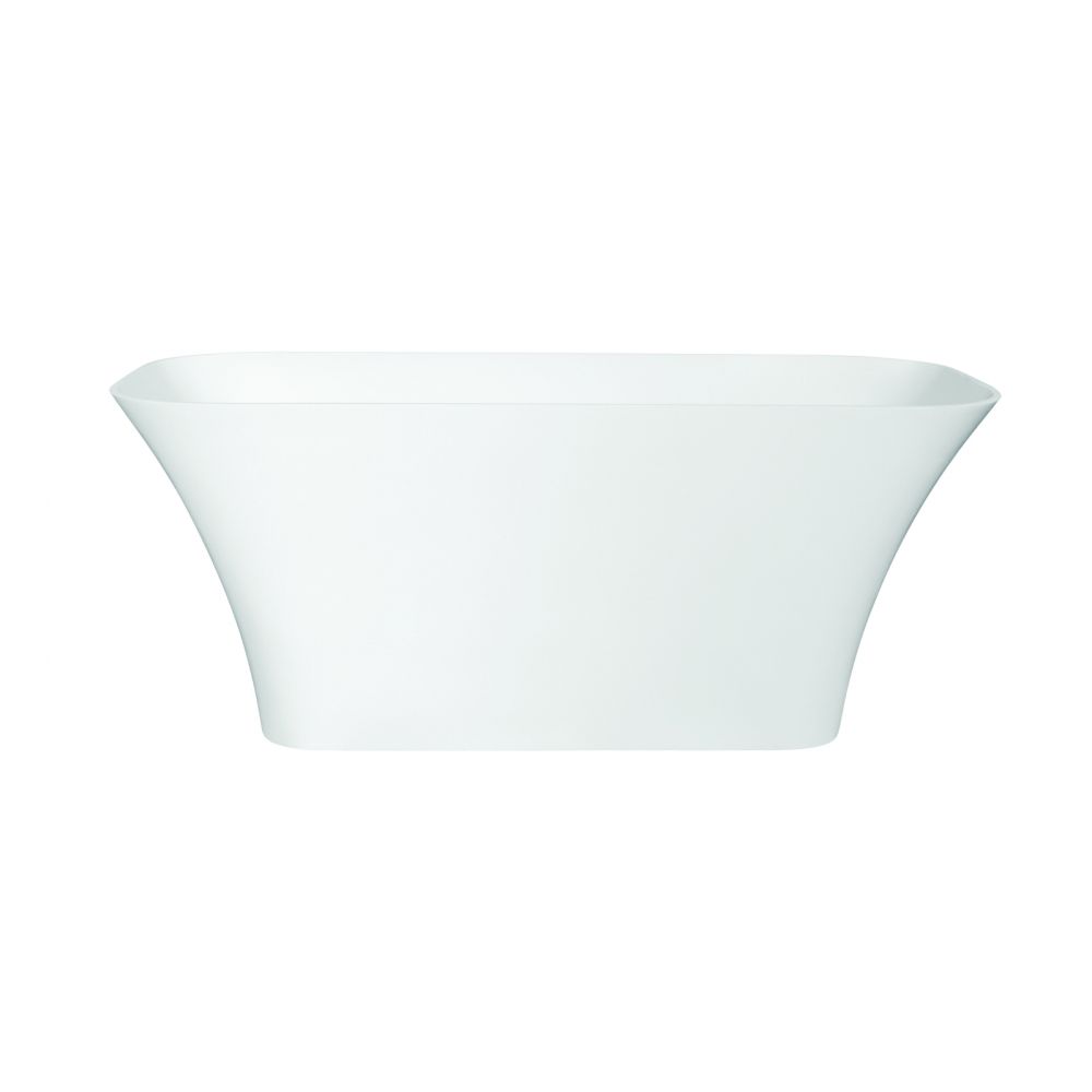 Cada baie freestanding dreptunghiulara, compozit, alba, 160 x 70 cm, Besco Assos [2]