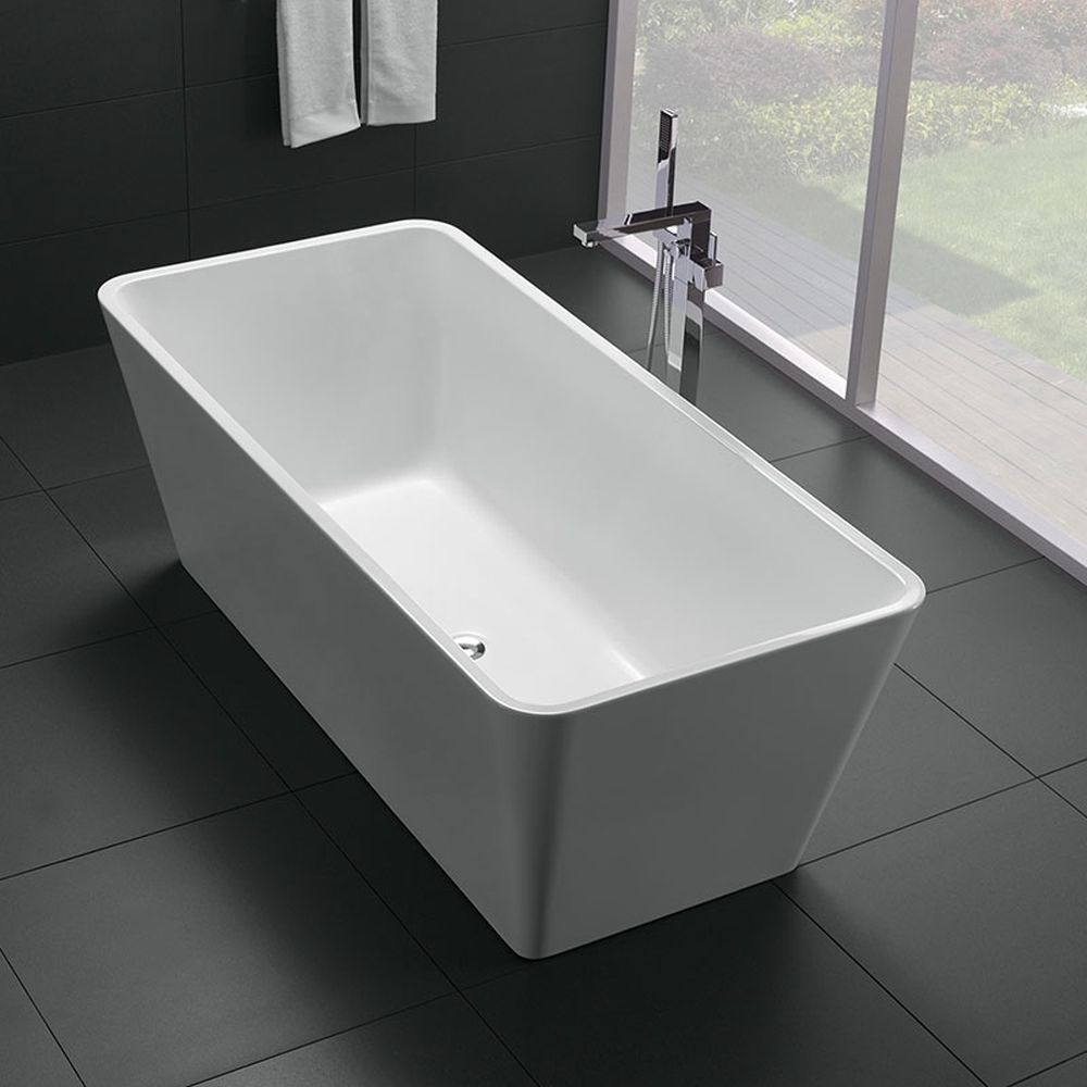 Cada baie freestanding dreptunghiulara cu preaplin 175 x 80 cm Florida, Quadro New [2]