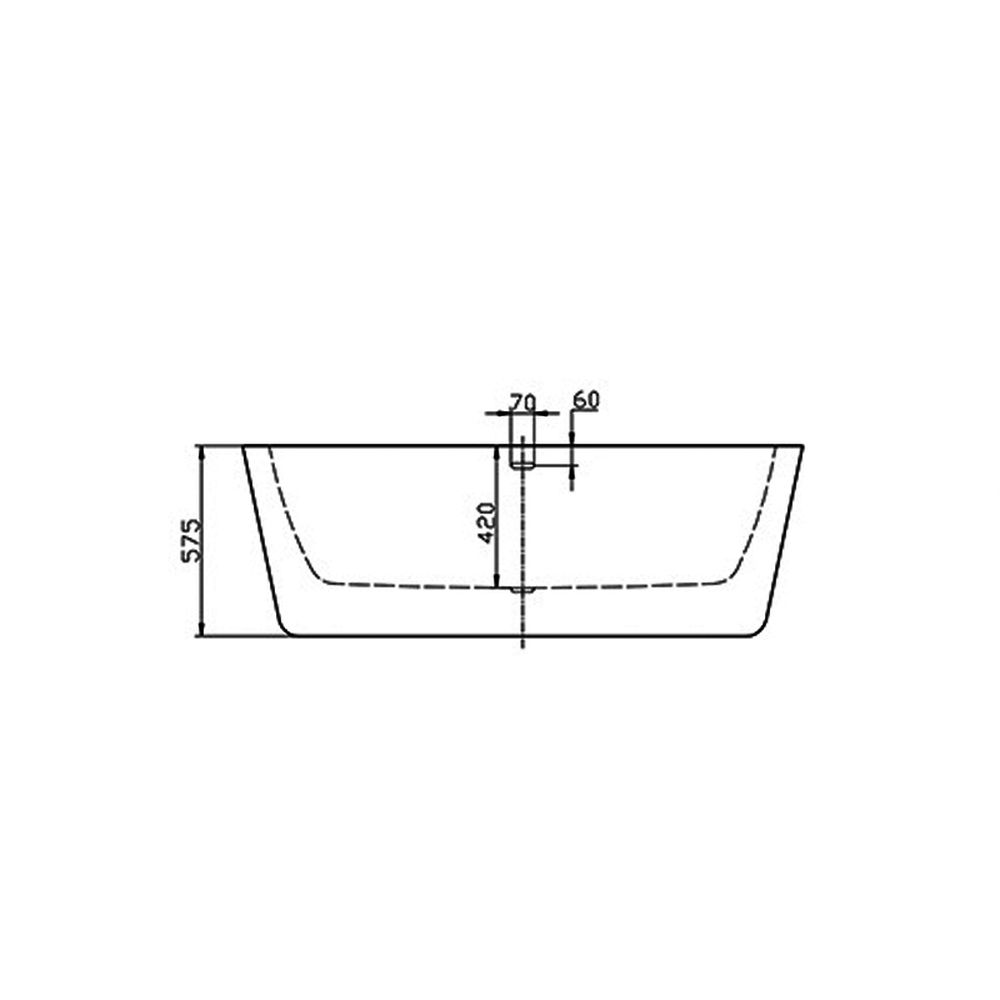 Cada baie freestanding 167 x 78 cm ovala Florida, Ava [3]