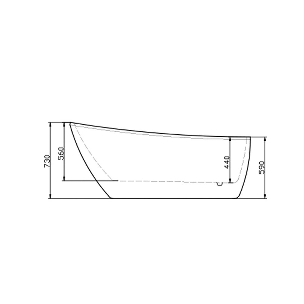 Cada baie freestanding 175 x 80 cm Florida, Natasha [4]
