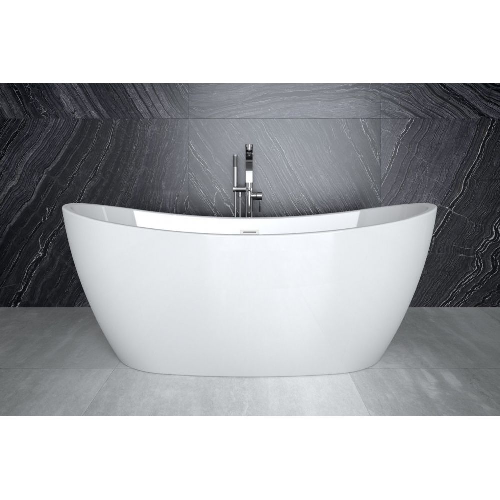 Cada baie freestanding ovala, acril, 170 x 80 cm, Besco Ayla [5]