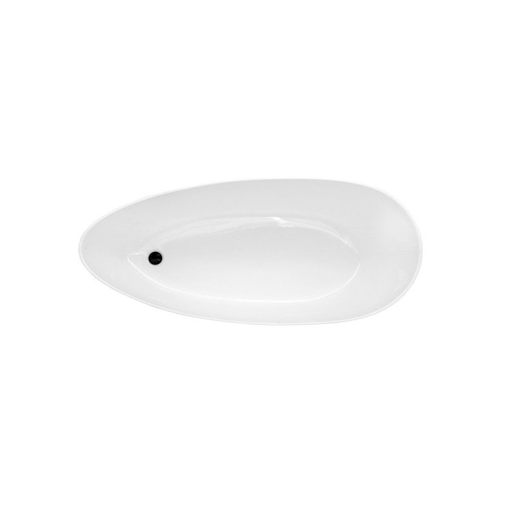 Cada baie freestanding ovala, compozit, alba, 170x72 cm, Besco Goya [5]