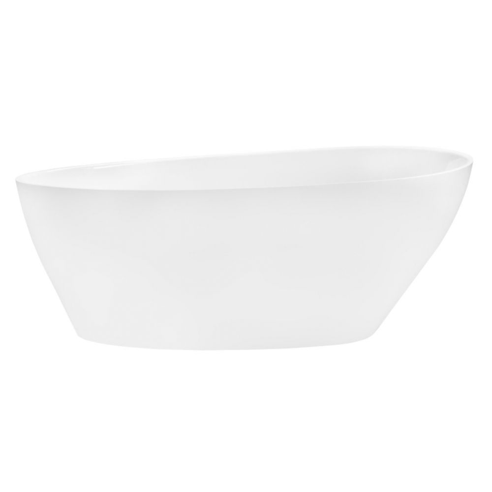 Cada baie freestanding ovala, compozit, alba, 170x72 cm, Besco Goya [2]