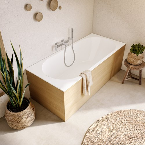 Cada baie incastrata Compozit-Quaryl 180 x 80 cm Villeroy & Boch, Oberon [2]