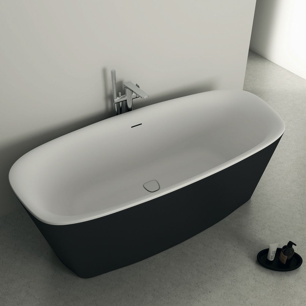 Cada baie freestanding Ideal Standard Dea, 170x75 cm, alb/negru mat [5]