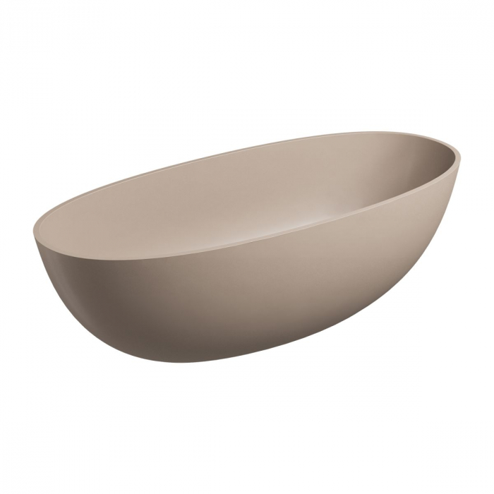 Cadă freestanding 175x78 cm ovală, bej mat, Omnires Shell M [1]