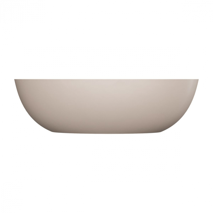 Cadă freestanding 160x75 cm ovală, bej mat, Omnires Shell M [2]