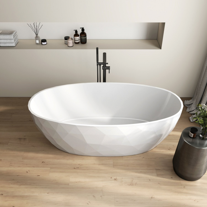 Cada freestanding compozit 3D, ovala 167 x 82 cm, Foglia Ovale [4]