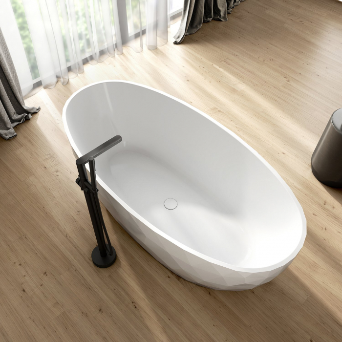 Cada freestanding compozit 3D, ovala 167 x 82 cm, Foglia Ovale [6]