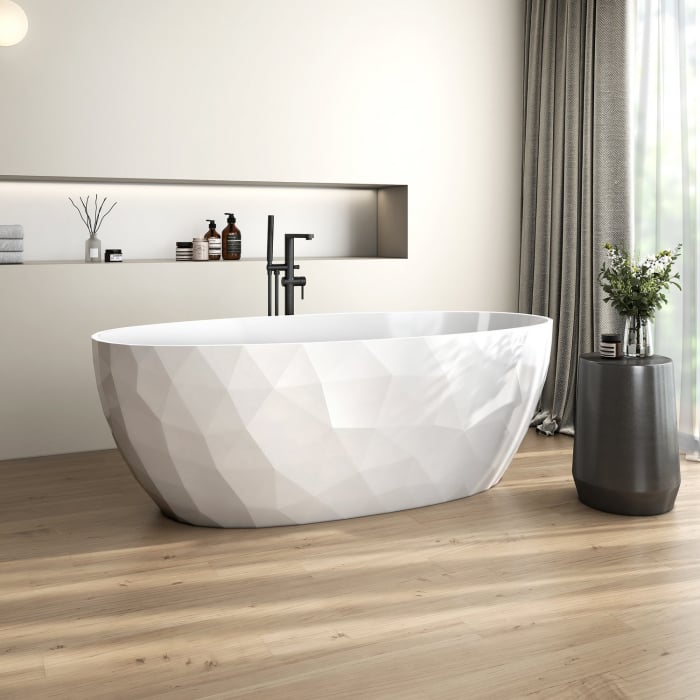 Cada freestanding compozit 3D, ovala 167 x 82 cm, Foglia Ovale [3]
