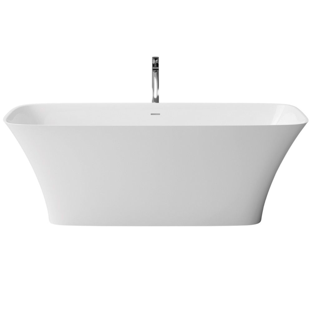 Cada freestanding compozit Marmite Corsica, 175 x 75 cm, dreptunghiulara, alb mat [2]