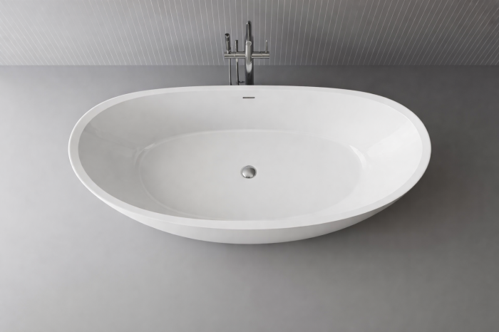 Cada freestanding compozit ovala 167x81 cm, Foglia Maralis [3]