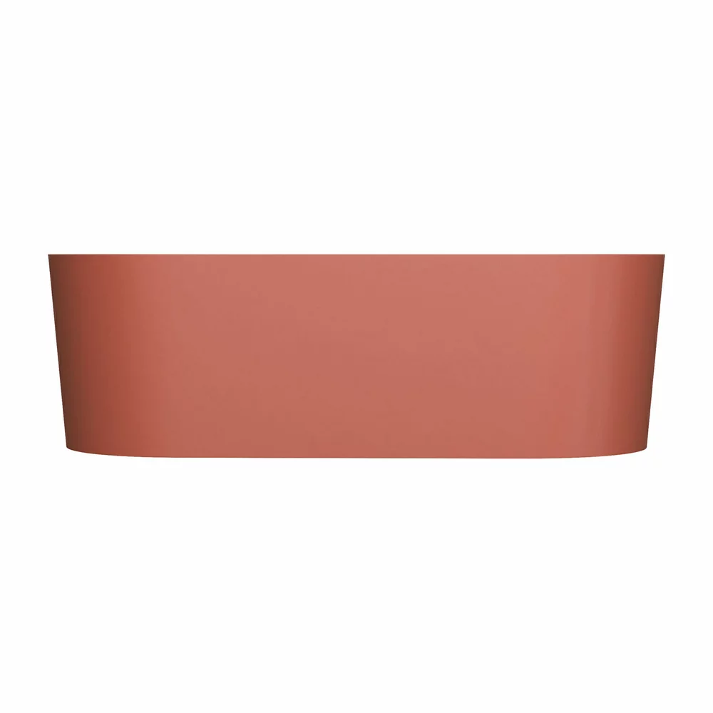 Cada freestanding compozit, teracota mat, 180x76 cm, Foglia Evo [3]