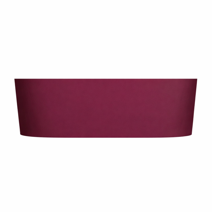 Cada freestanding compozit, burgundy mat, 180x76 cm, Foglia Terra [2]