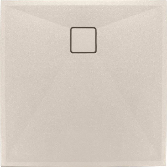 Cadita de dus patrata, din granit, slim, Bej, 90x90x3.6 cm, Deante Correo [2]