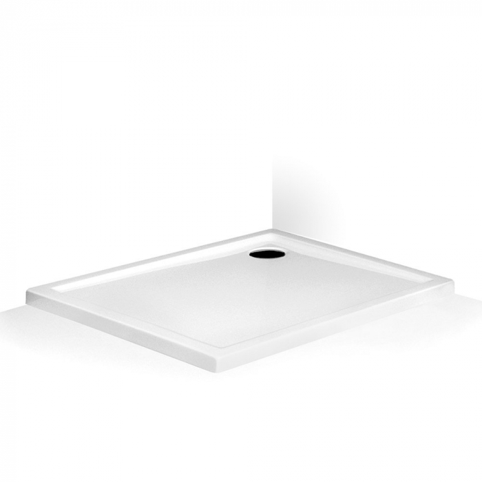 Cadita de dus dreptunghiulara, din acril, Alba, 120x80x5 cm, Roth Flat KVADRO [2]
