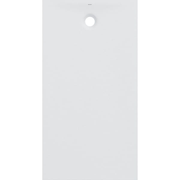 Cadita de dus dreptunghiulara, din rasina de piatra, alba, 140x100x4 cm, pentru inzidire, Geberit, Olana