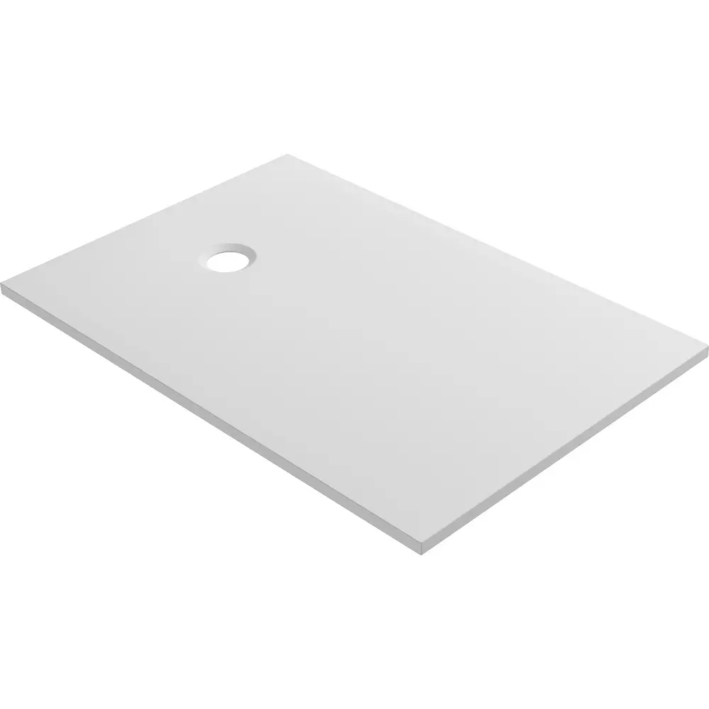 Cadita de dus dreptungiulara, din compozit, Alba, 120x80x3 cm, Cast Marble Burgos [2]