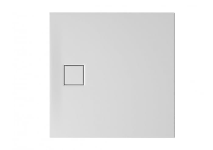 Cadita de dus patrata, acril, slim, alb mat, 90x90x4 cm, Cersanit Tako Slim