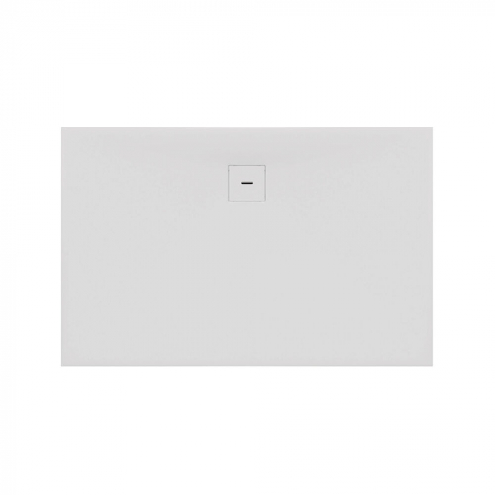 Cadita de dus patrata, din marmura turnata, alba, 100x100x4 cm, KolpaSan Moonwalk