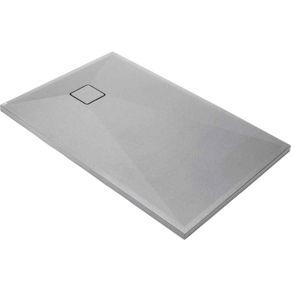 Cadita dus compozit slim gri 100x70 cm Deante Correo