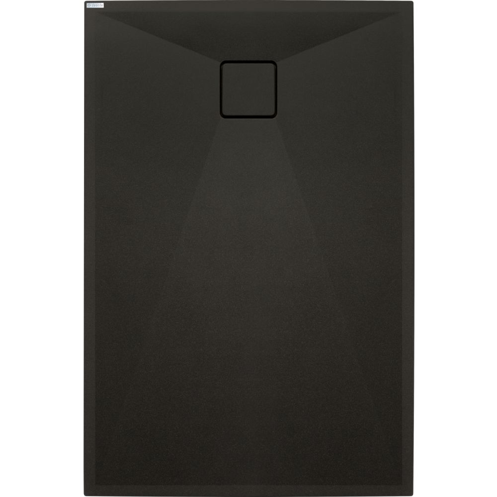 Cadita dus compozit slim neagra 100x70 cm Deante Correo [2]