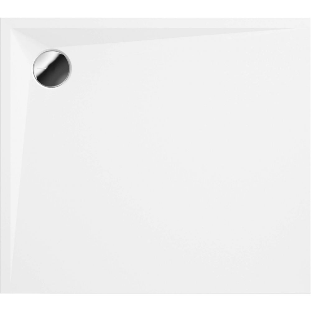 Cadita dus dreptunghiulara alba 80x90 cm Kerria Plus, Deante [2]