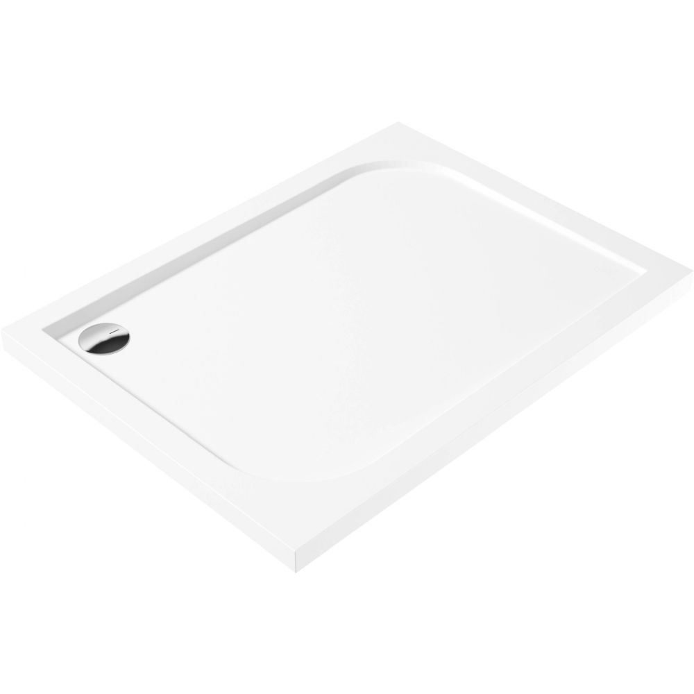 Cadita dus slim dreptunghiulara, 120x90 cm, culoare alba Deante, Cubic [2]