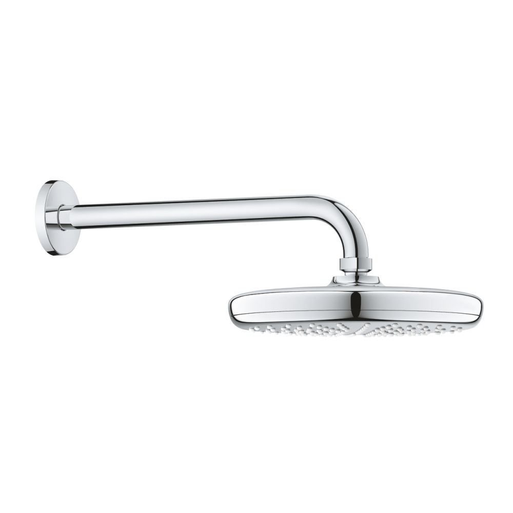 Palarie dus rotunda crom O 210 mm cu brat de dus Grohe Tempesta