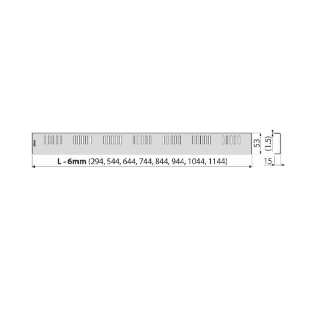 Capac pentru rigola dus din otel inoxidabil lucios 950 mm Alcadrain DREAM-950L [2]