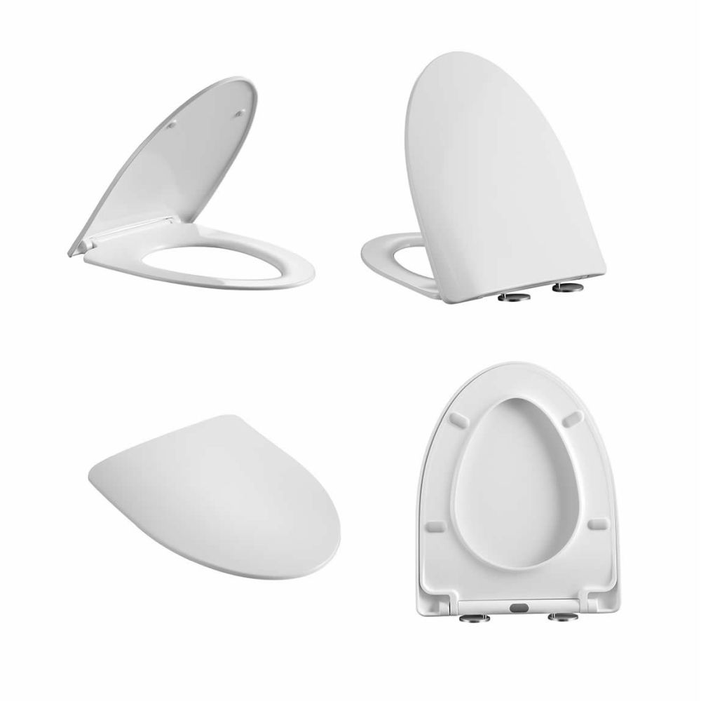 Capac softclose pentru vas wc suspendat Foglia Alice, alb [2]