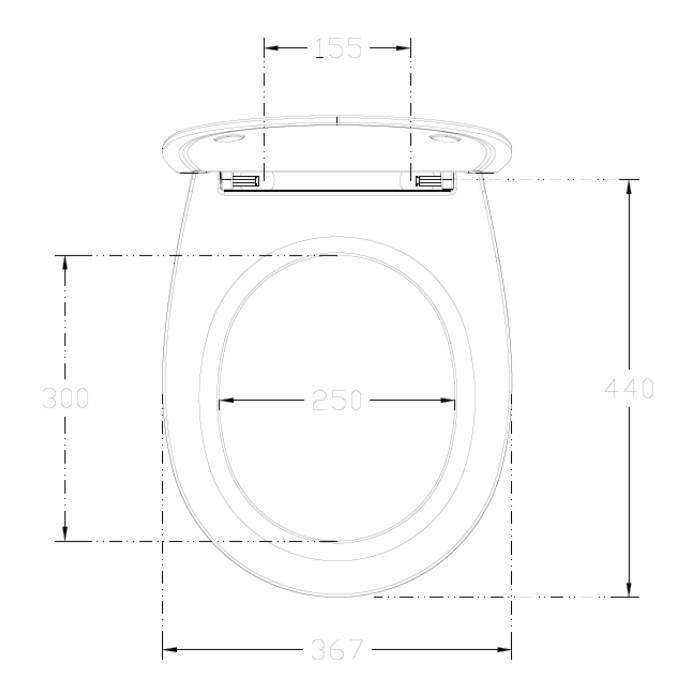 Capac vas wc slim, cu soft close, alb, Isvea [5]