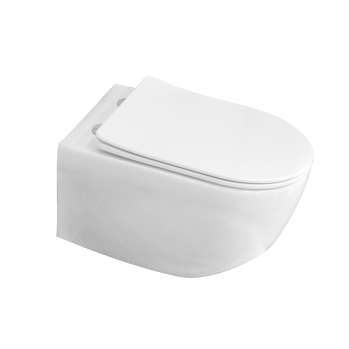 Capac WC alb soft close si quick release, Fluminia Minerva [2]
