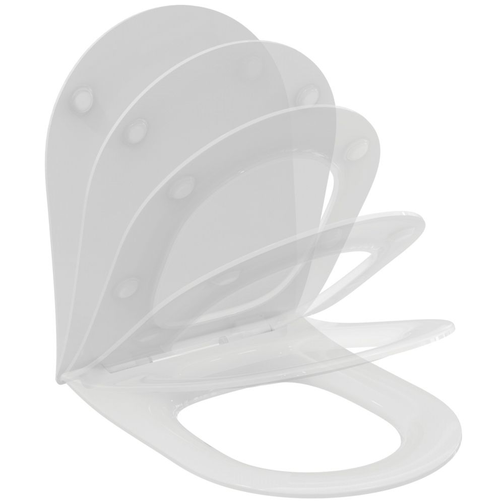 Capac wc soft close duroplast Ideal Standard Blend Curve Slim alb [6]