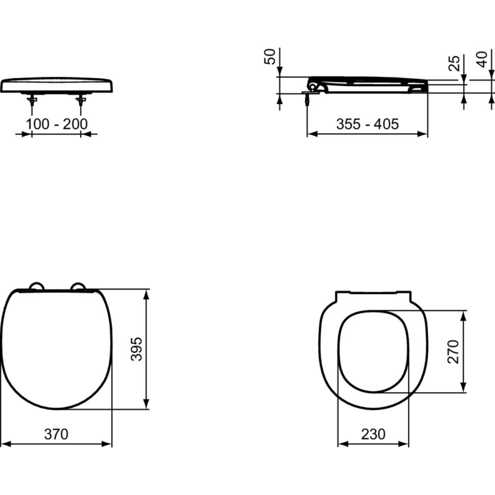 Capac wc duroplast Ideal Standard Connect Space II alb [6]