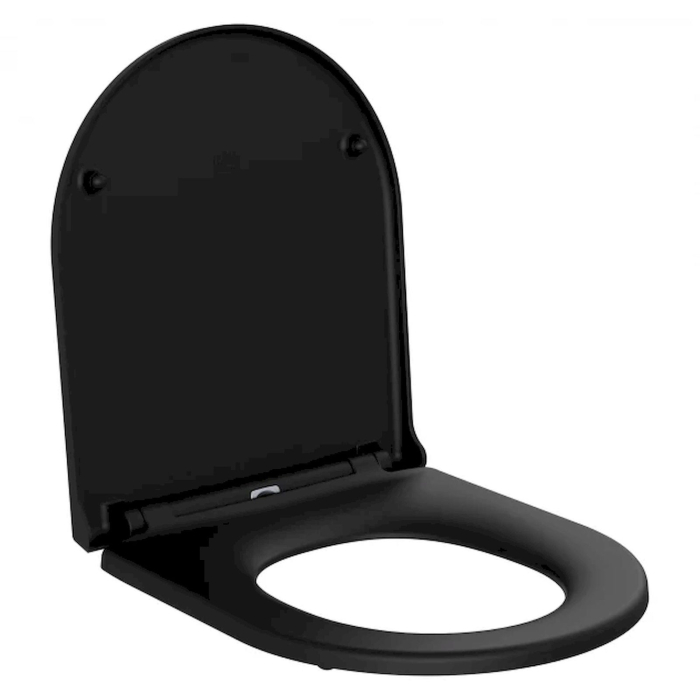 Capac Wc cu soft close si quick release, Feeling, negru mat, RAK [2]