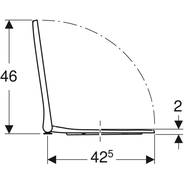 Capac wc duroplast alb softclose Geberit Smyle Square [5]