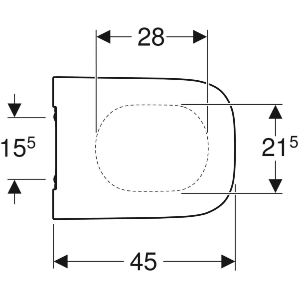 Capac wc duroplast alb softclose Geberit Smyle Square [3]
