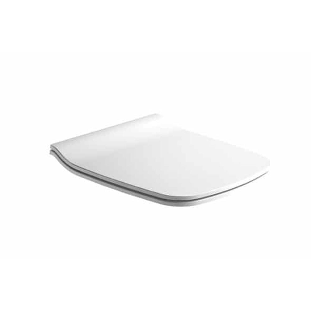 Capac wc Gala Emma, subtire, dreptunghiular, alb