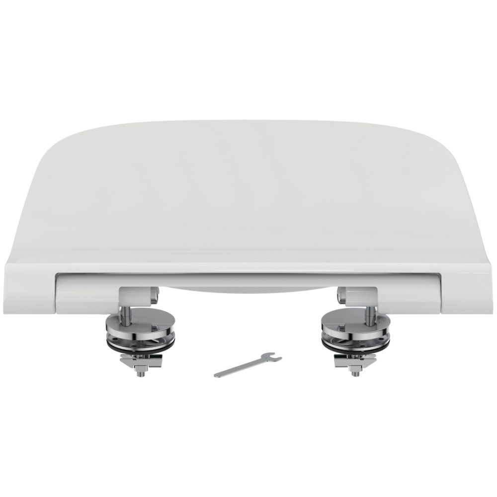 Capac wc soft close duroplast Ideal Standard i.Life B Slim alb lucios [4]