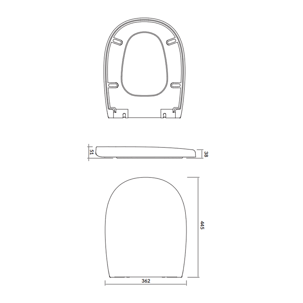 Capac wc soft close duroplast Cersanit Arteco [2]
