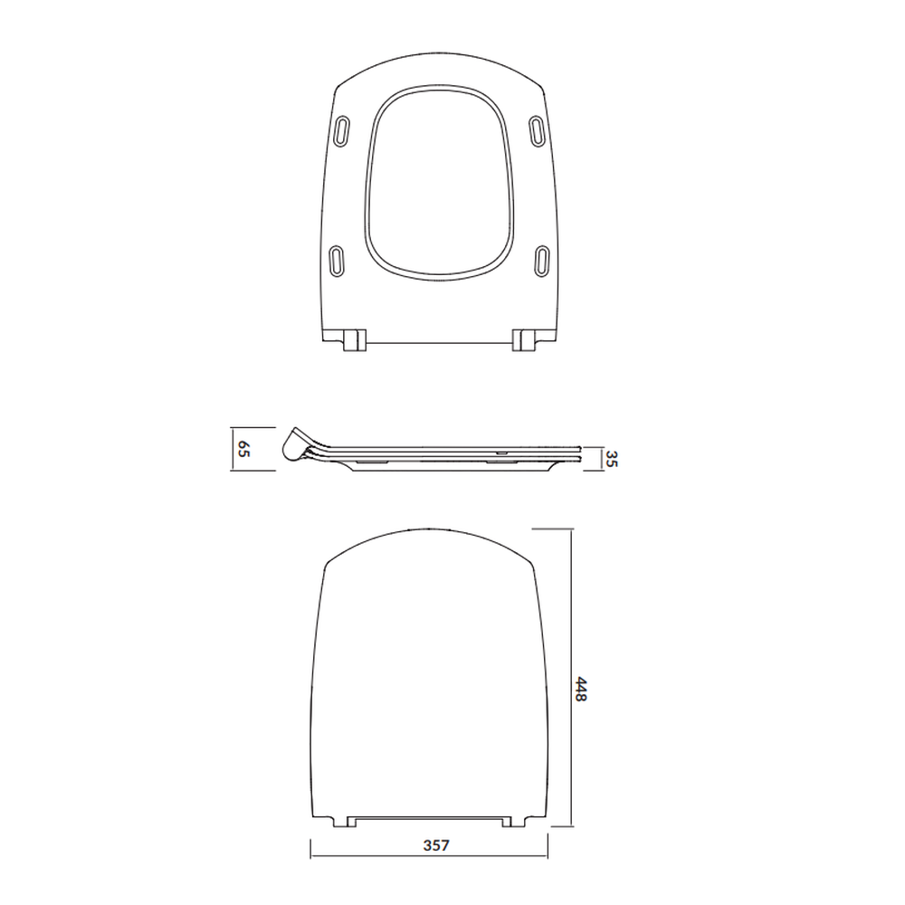 Capac wc soft close duroplast Cersanit Carina Slim [4]